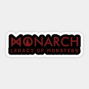 Monarch legacy of monster - red logo Sticker